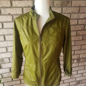 Zygerny By Chico's Green jacket sz Chicos 0 (XS/S)